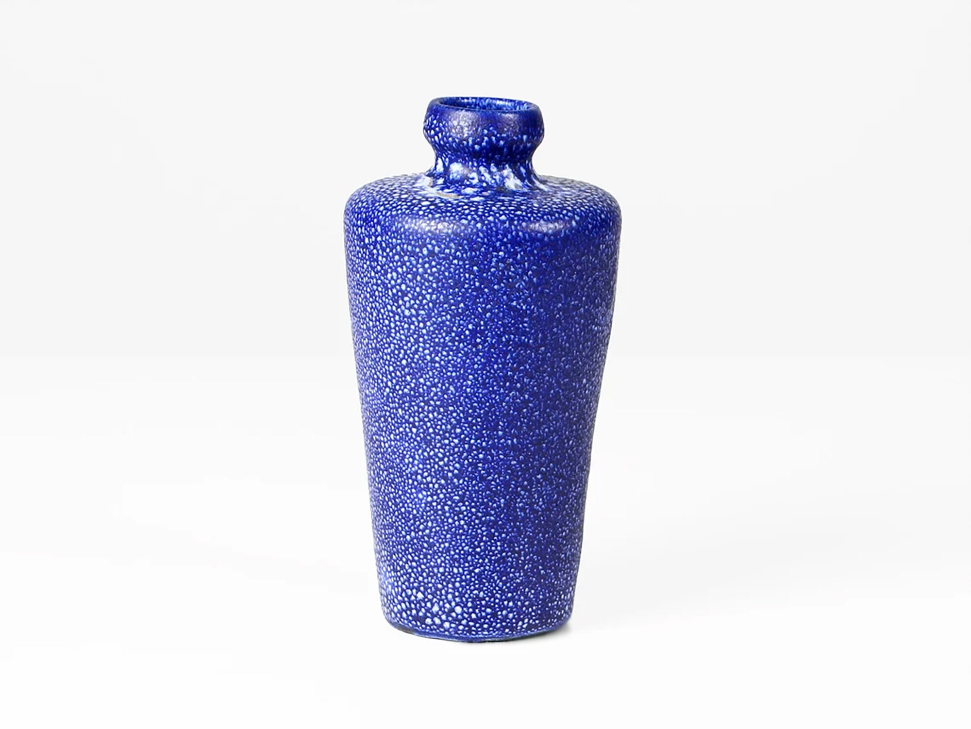ヴィンテージの青い陶器の花瓶、KTUウンタースタブ製、ドイツ、1970