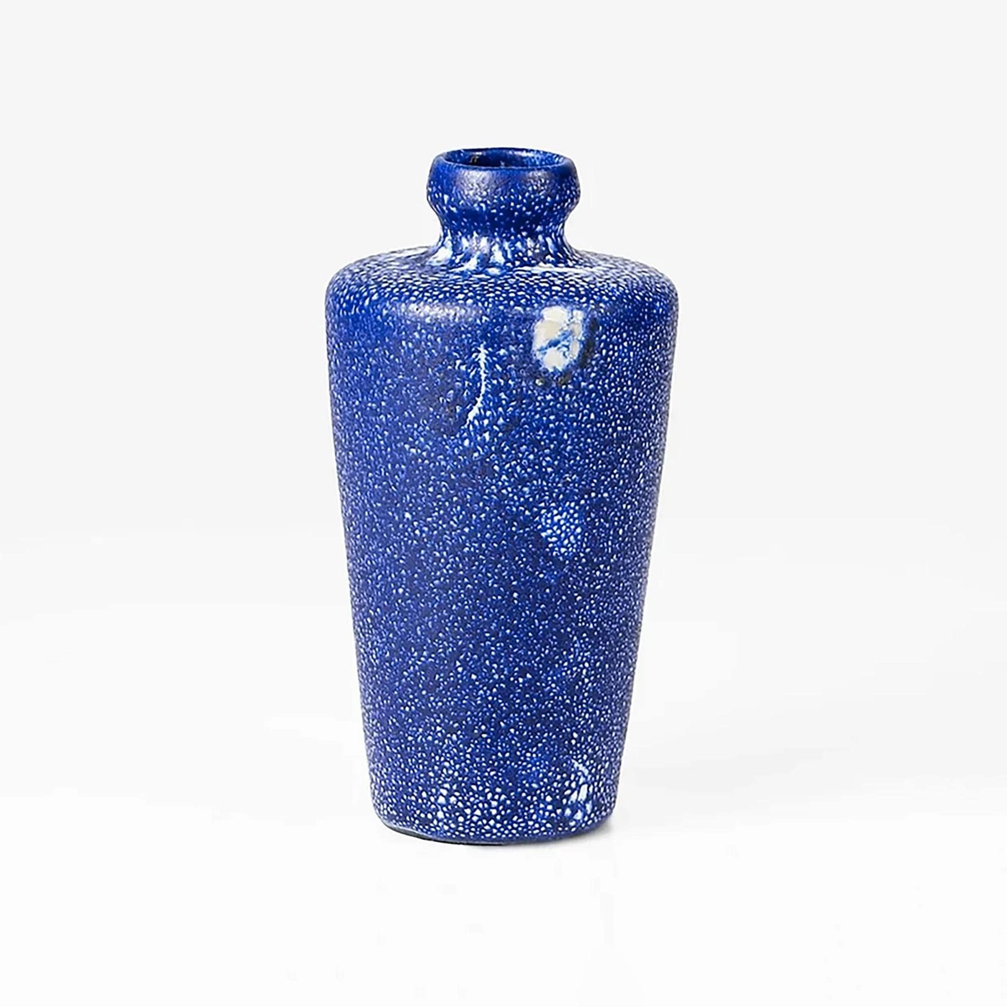 ヴィンテージの青い陶器の花瓶、KTUウンタースタブ製、ドイツ、1970
