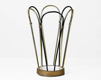 ヴィンテージ真鍮傘立て 1960年代ミッドセンチュリーモダンブルータ