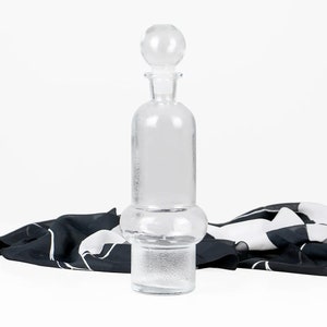 Vintage glass carafe Denmark 70s