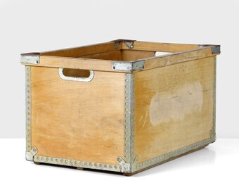 Vintage Wood Box Denmark Postal Service - Etsy