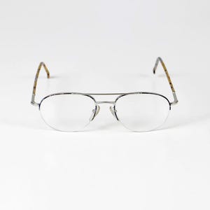 Vintage Blue Patterned Pilot Eyeglasses 1980s accessory 80s