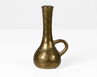 Vintage brass vase 60s Mid Century modern