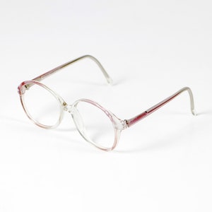 Vintage oversize eyeglasses pink 80s