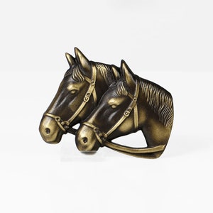Vintage brass horses sculpture 60s
