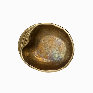 Vintage Brass Dish German 1960s Design Mid Century Modern Deco Bowl