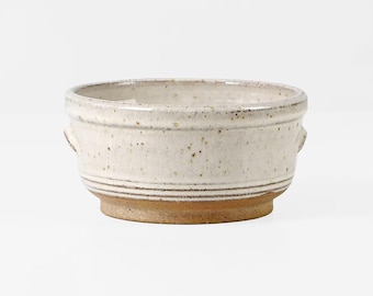 Vintage KK Karlslunde Keramik Bowl Denmark 1970s – Danish Studio Pottery Stoneware Bowl