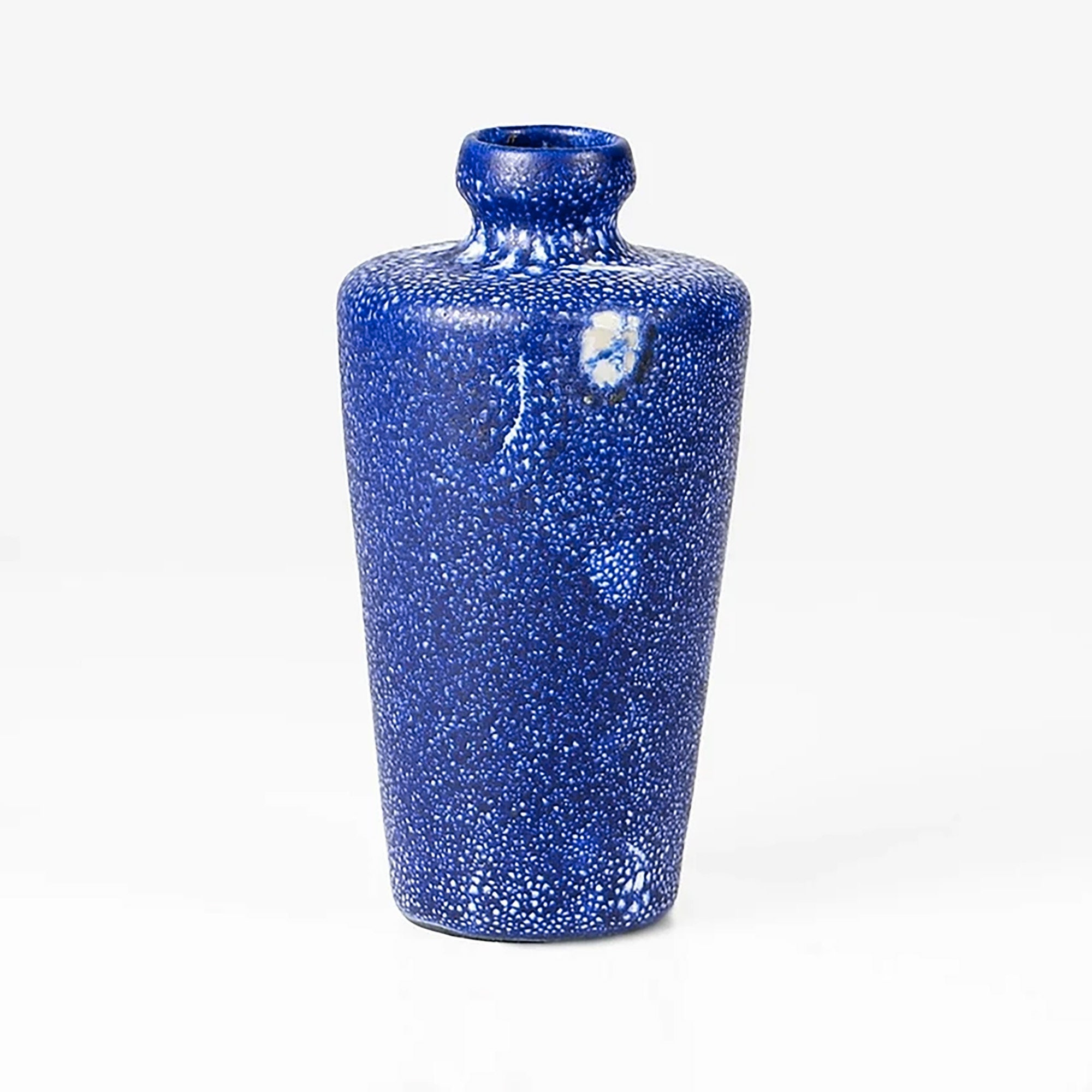 ヴィンテージの青い陶器の花瓶、KTUウンタースタブ製、ドイツ、1970