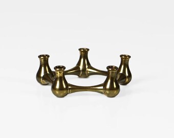 Vintage candle holder for tiny taper candles Danish design