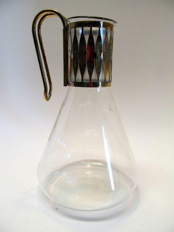 Vintage Pyrex Glass Carafe Decanter / Beaker Style Beverage Etsy
