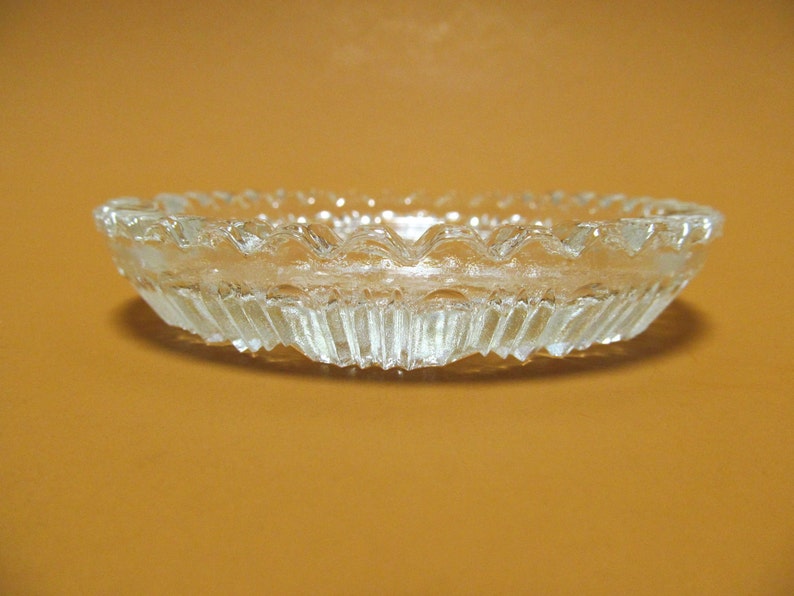 Vintage Set of 6 Individual Glass Ashtrays / 1980's Etsy