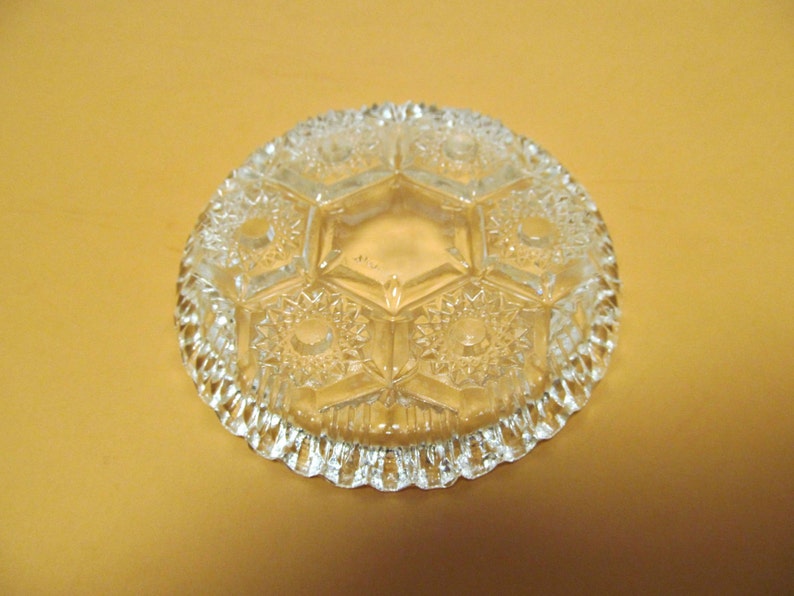 Vintage Set of 6 Individual Glass Ashtrays / 1980's Etsy