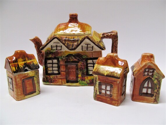 Vintage Cottage Ware Tea Set Price Brothers Cottage Tea Pot Etsy