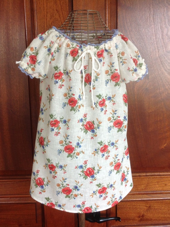 Girl's Handmade Peasant Dress, Size 5--"michele" - Etsy