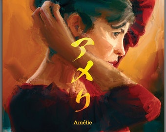 Amelie Alternative Movie Poster Premium Art Digital Painting Print