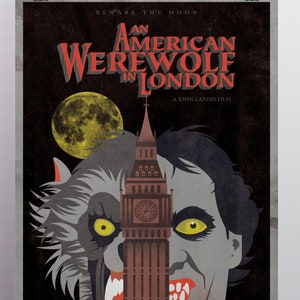 An American Werewolf in London Alternative Movie Poster Premium Matte Art Print