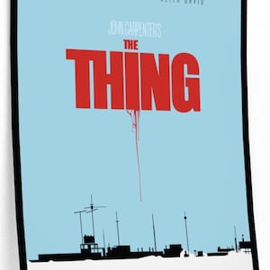 The Thing, John Carpenter, Minimalist Alternative Movie Poster