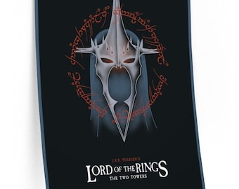 Lord of the Rings, The Two Towers Alternative Movie Poster, Art Print