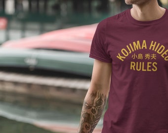 El Monster Squad Parody Kojima Hideo Reglas Metal Gear Unisex Camiseta ligera de moda