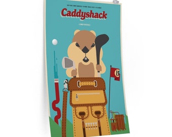 Caddyshack Alternative Movie Art Print Premium Matte vertical posters