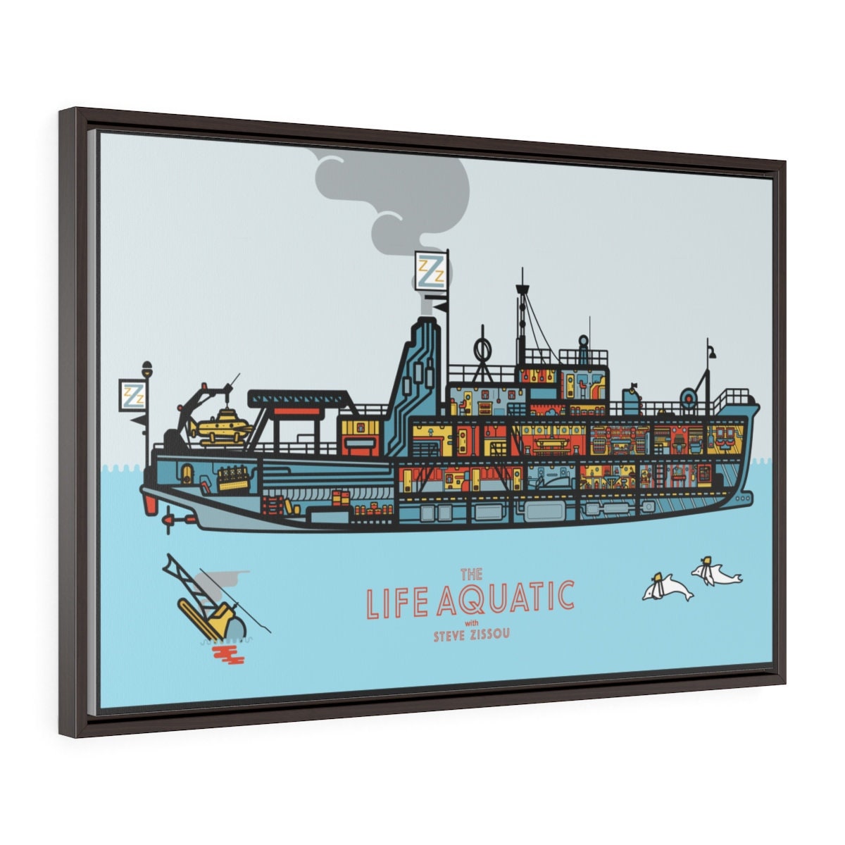 The Life Aquatic, Belafonte, Framed Alternative Movie Poster - Etsy Sweden