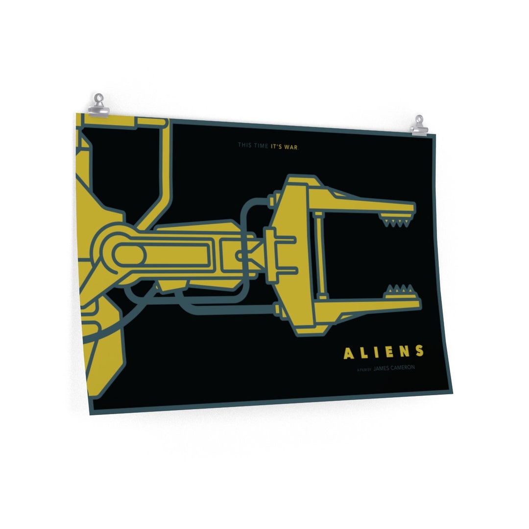 Aliens Minimalist Alternative Movie Poster - Etsy