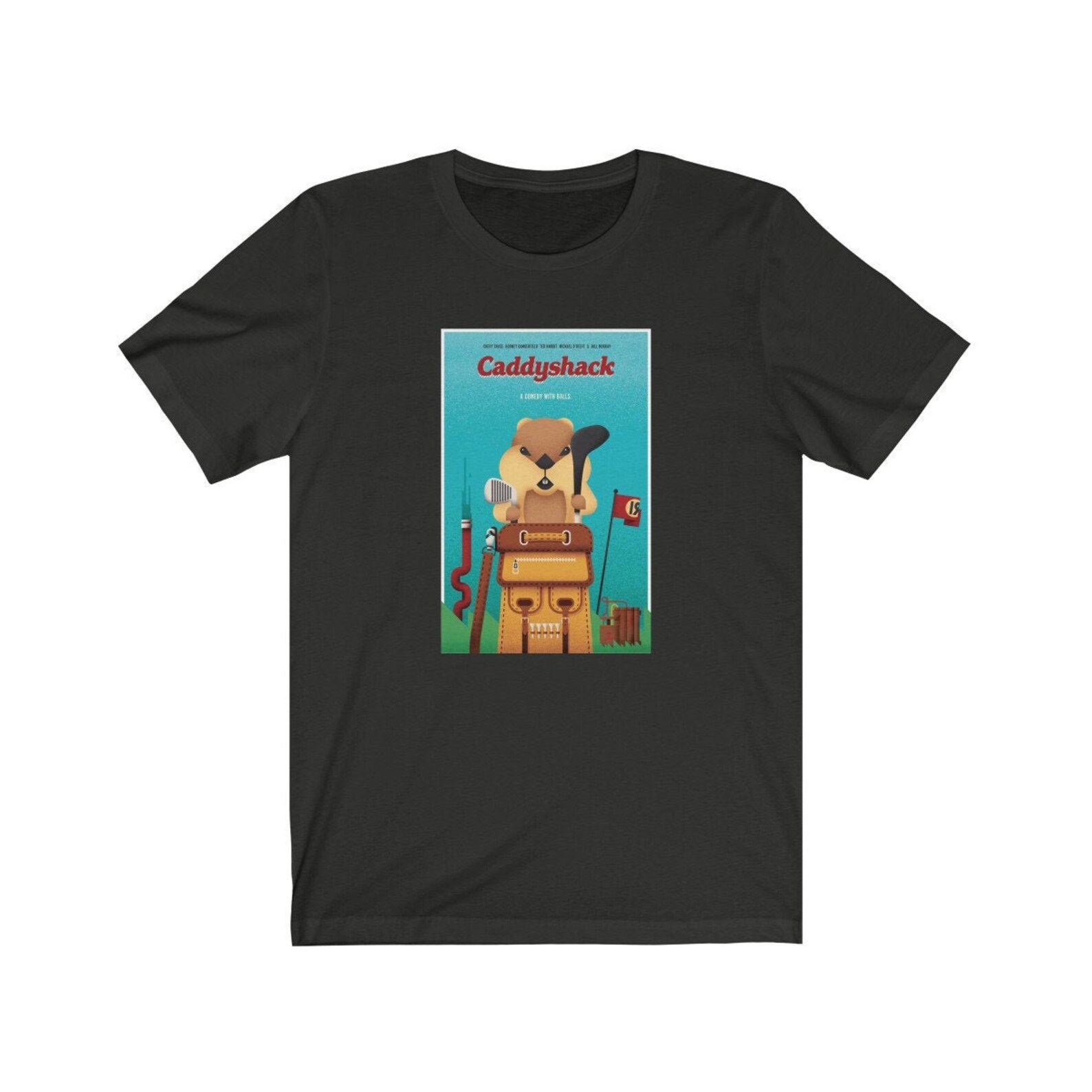 Caddyshack Gopher Poster Unisex Jersey Short Sleeve Tee Etsy