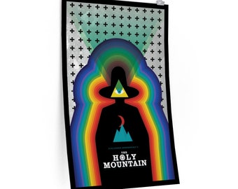 Holy Mountain Avante Garde Cult Western Occult Alejandro Jodorowsky Psychedelic Alternative Minimalist Movie Premium Matte vertical posters