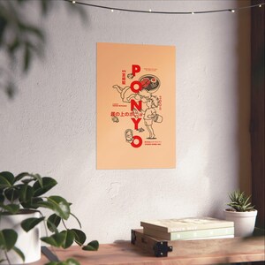 Ponyo Minimalist Movie Poster | Studio Ghibli Film Art Print | Anime Wall Decor image 14