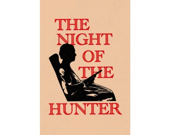 Night of the Hunter Minimalist Film Poster | Classic Cult Cinema Wall Art