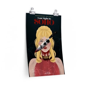 Last Night In Soho Alternative Movie Print Premium Matte Poster