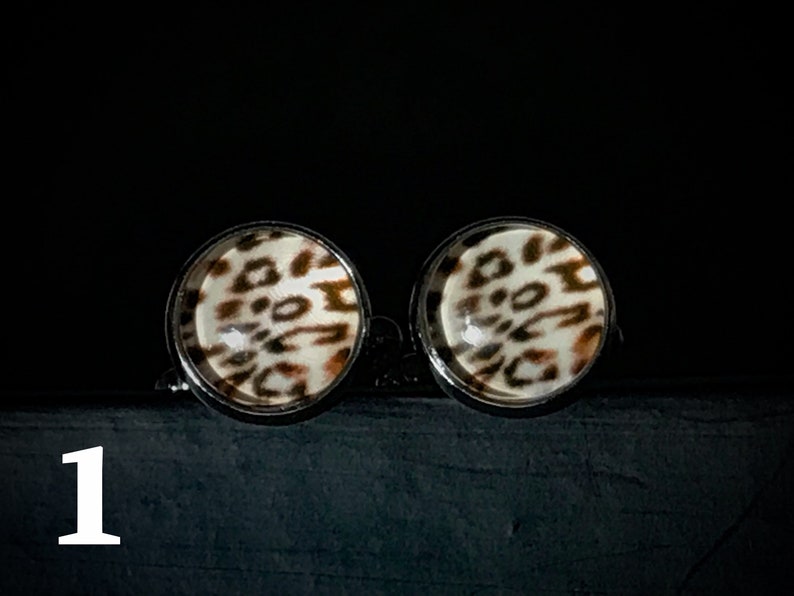 12mm Animal Patterned Cufflinks