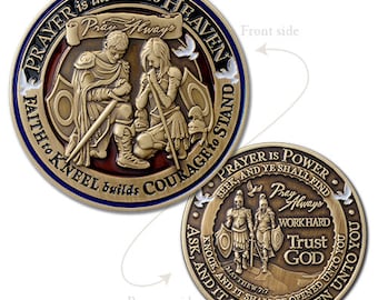 Prayer Whole Armor of God Commemorative Challenge Coin