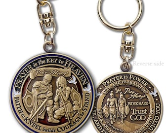 Prayer Armor of God Key Chain with Swivel