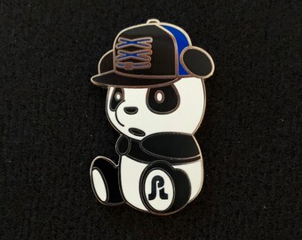 PL Panda Blue Lacer Pretty Lights Lapel Pin