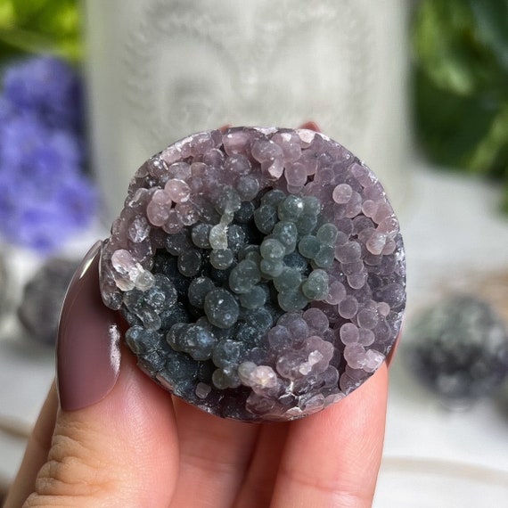 You Choose Small Grape Agate Spheres With Stand