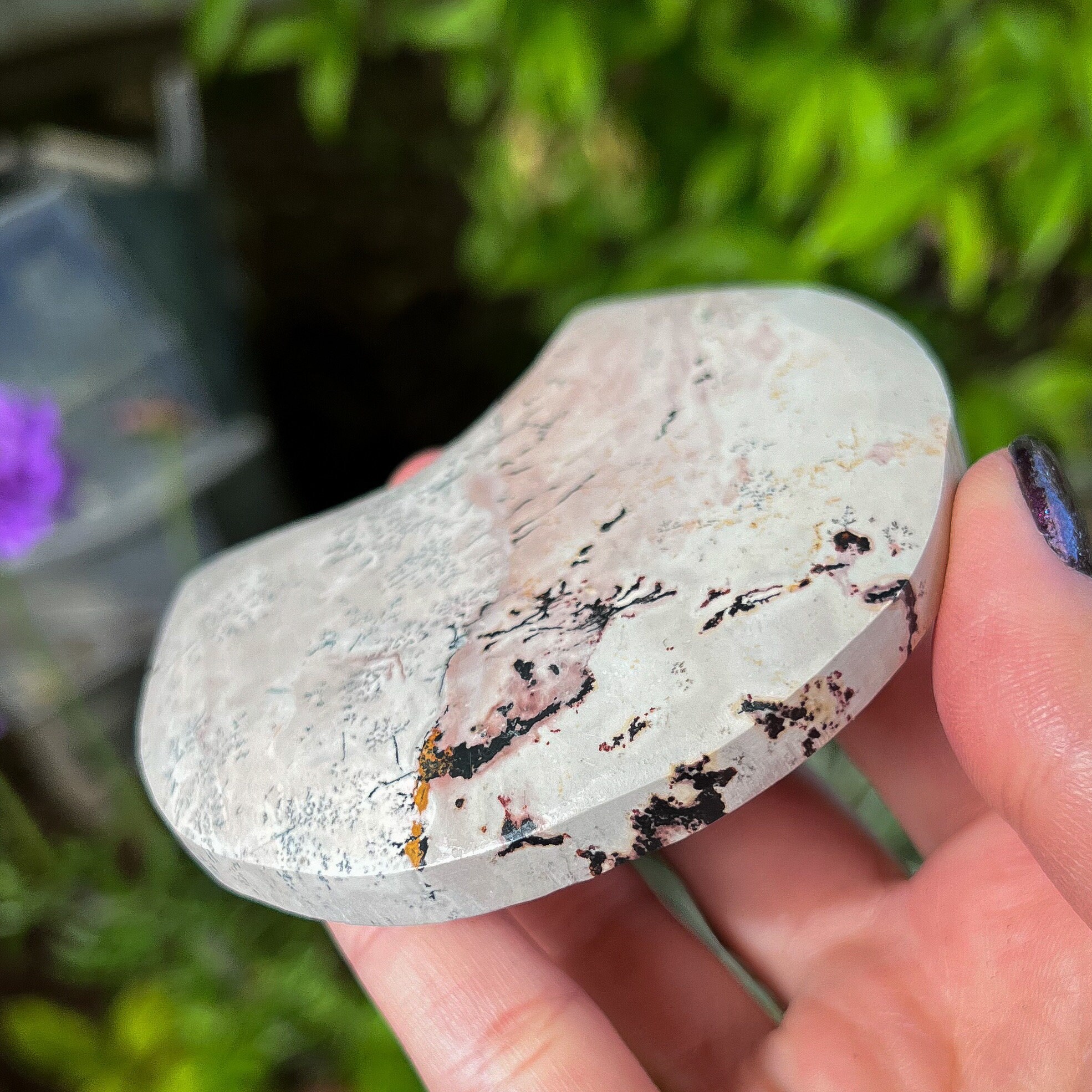 Picture Jasper Moon: Dendritic Crystal, Root Chakra Stone - Etsy