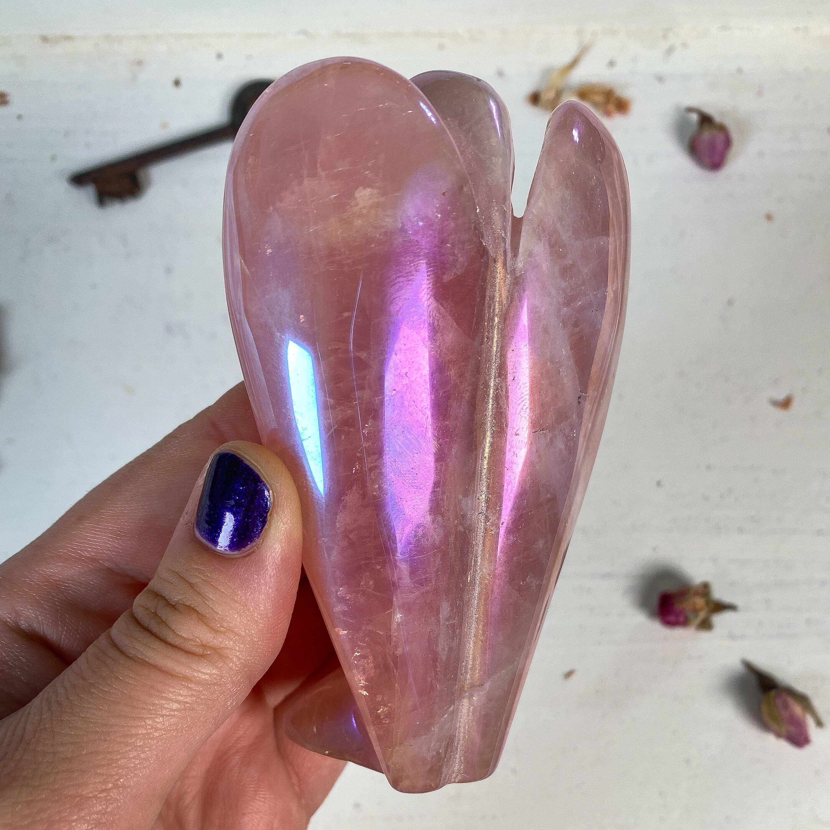 Aura Rose Quartz Angel