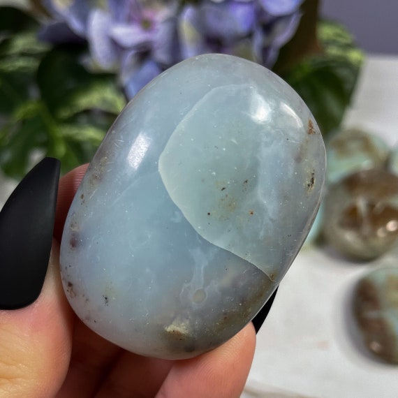 You Choose Blue Andean Opal Pocket Palm Stones