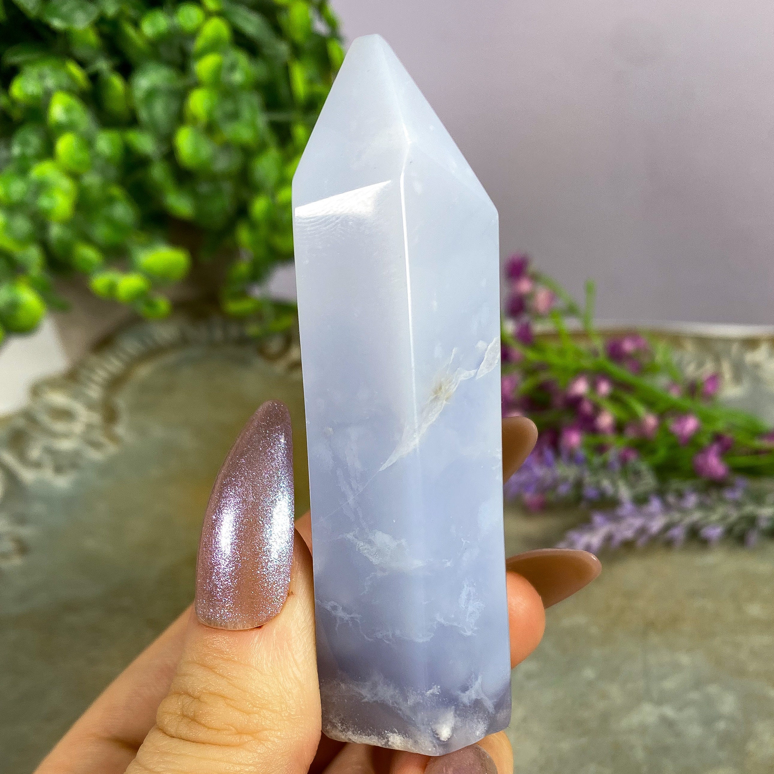 Blue Chalcedony Tower Point