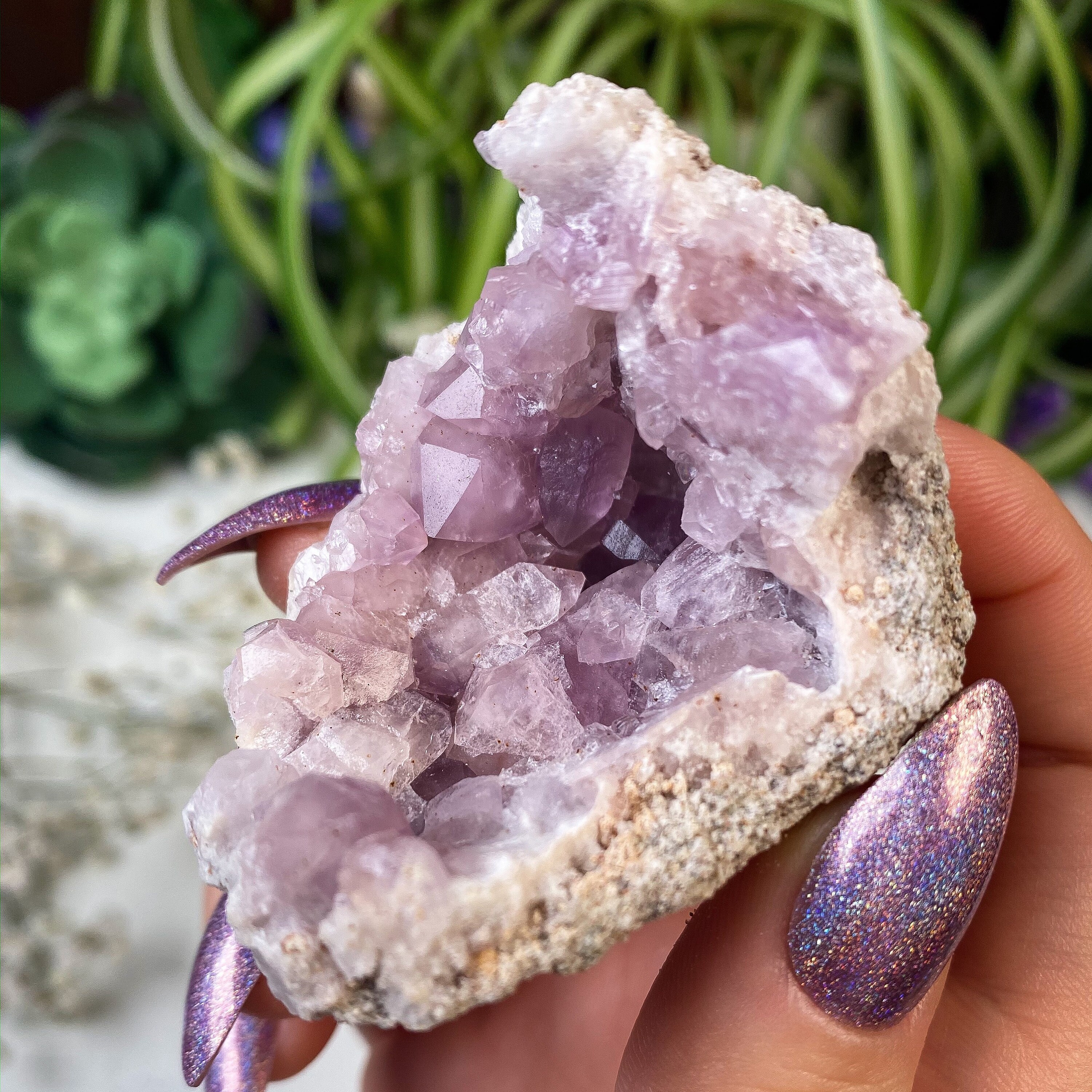 Pink shop amethyst cluster
