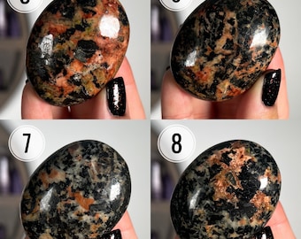 Minerals Black And Orange Stone Black Gem Rock Black Crystal With