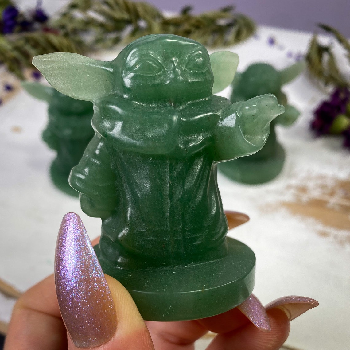 yoda and grogu statue
