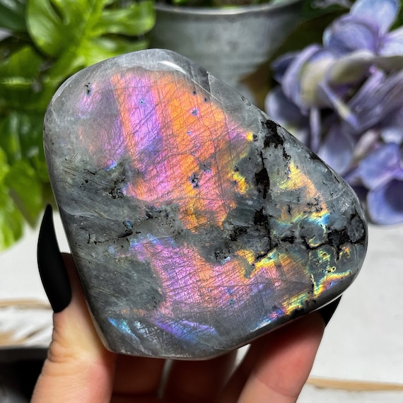 Purple Rainbow Labradorite Freeform