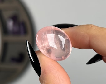 Gemmy Star Rose Quartz Tumble: Love & Heart Chakra Stone
