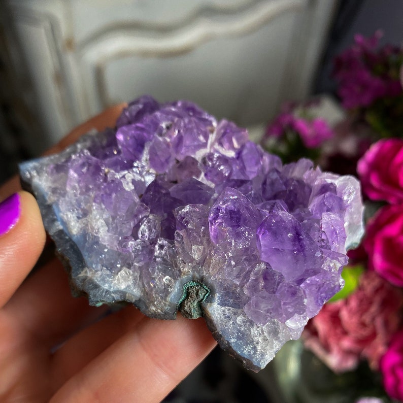 Spiritual Decor Druzy Amethyst Beautiful Crystal Cluster