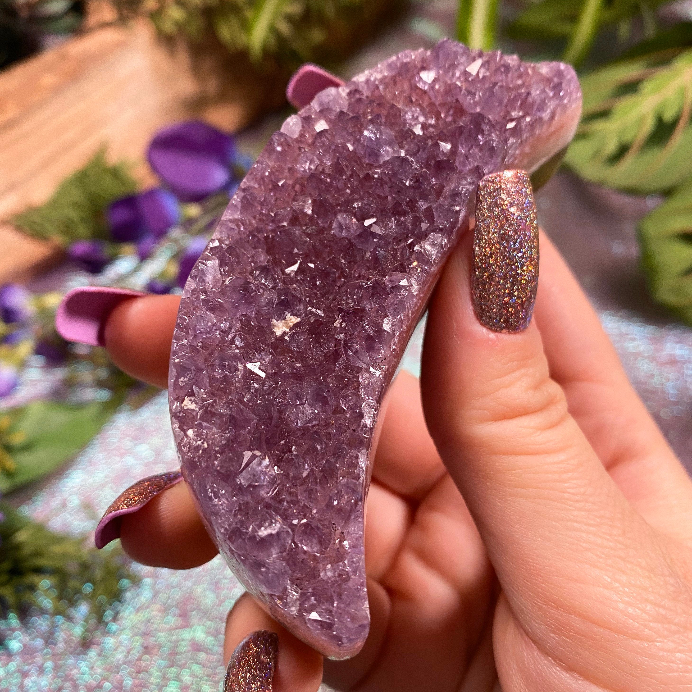 Rare Pink Amethyst Moon