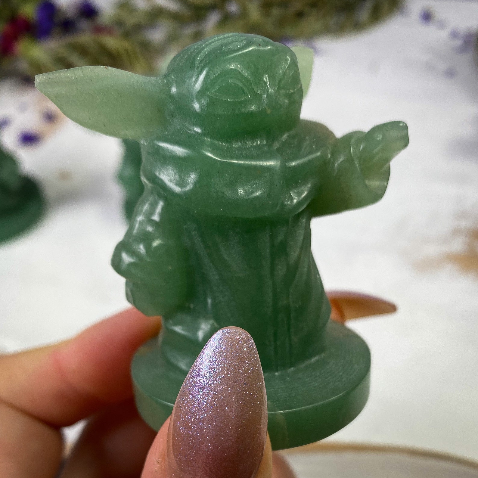 yoda and grogu statue