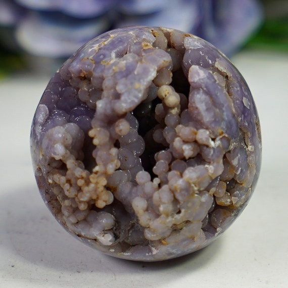 Sparkly Grape Agate Sphere