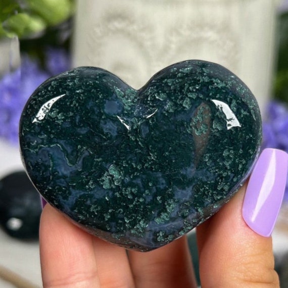 You Choose Moss Agate Hearts, Abundance